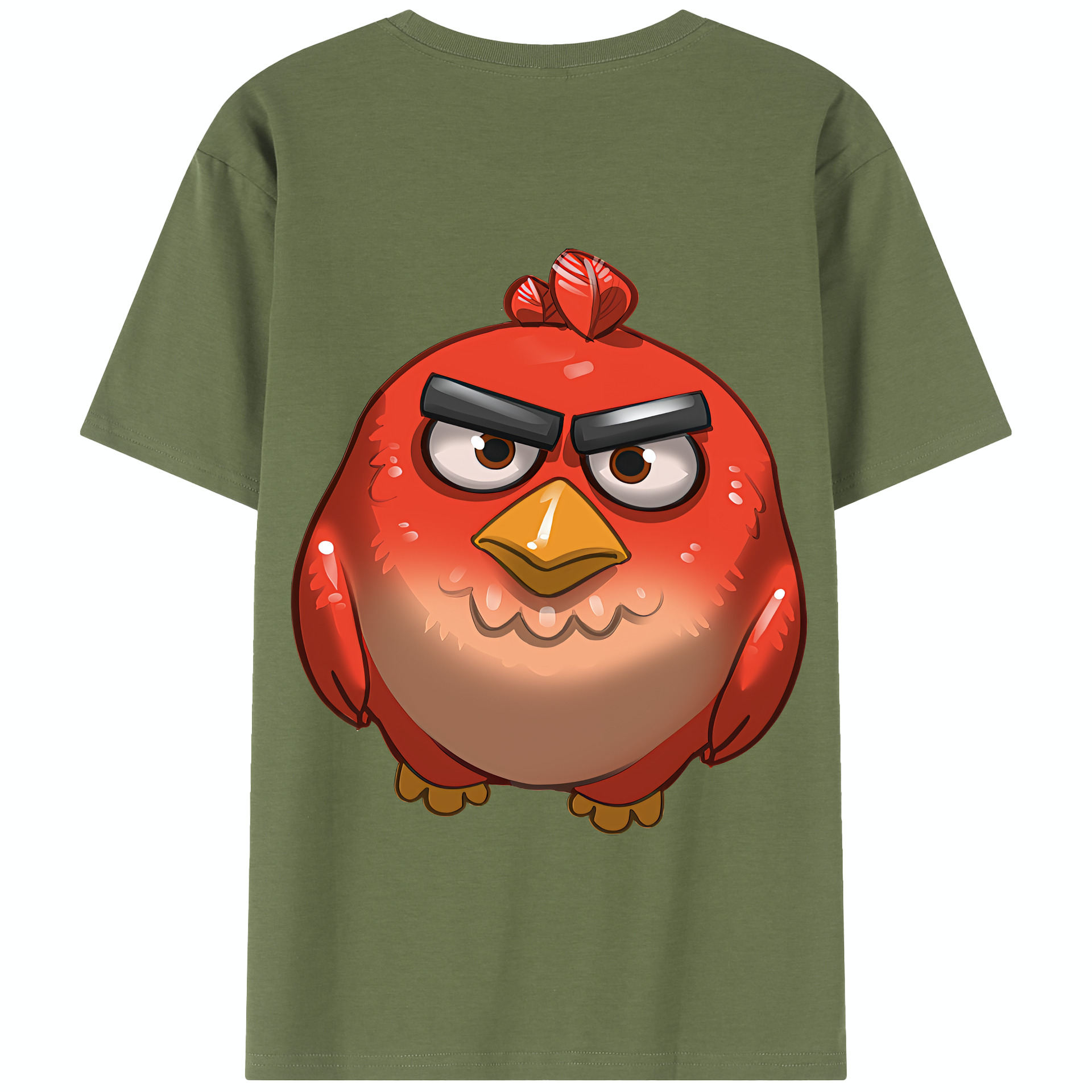 （画像用） Angry Birds アングリーバード 綿100％半袖Tシャツ（背面プリント）